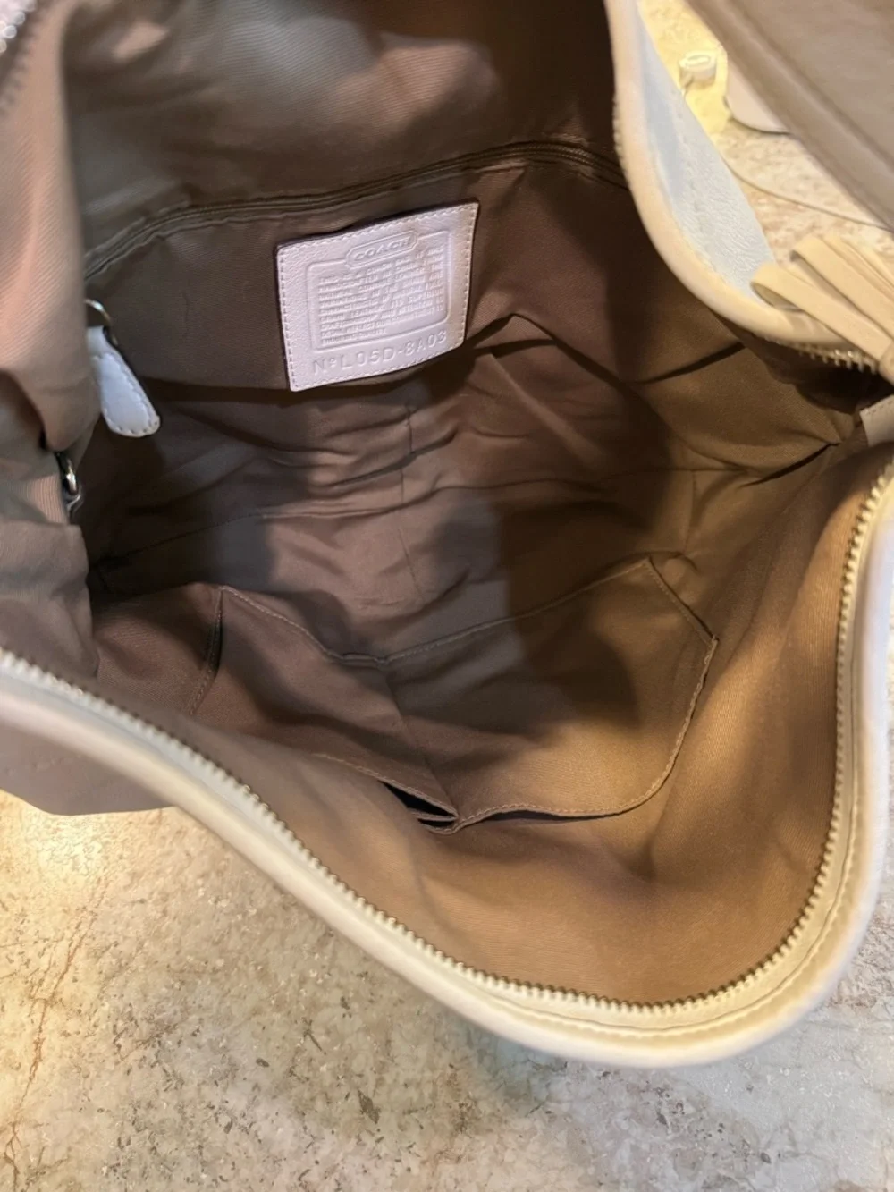 Coach White Leather Hobo Bag - Women's Shoulder Purse